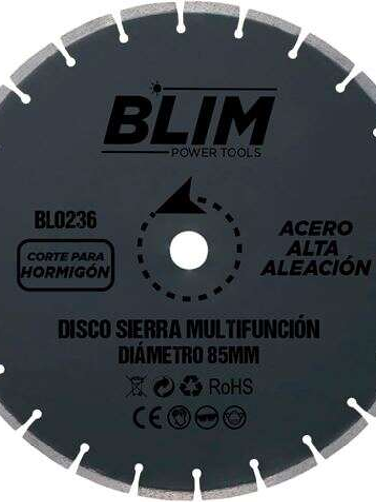 Blim Disco Corte de Hormigon y Marmol para Sierra Multifuncion 85mm 1