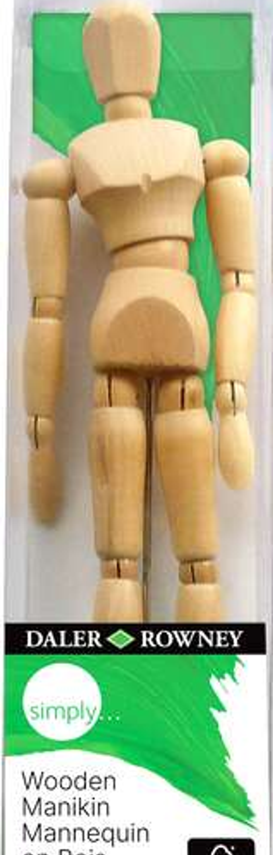 Daler Rowney Simply Maniqui de Madera Articulado 8x8cm 1