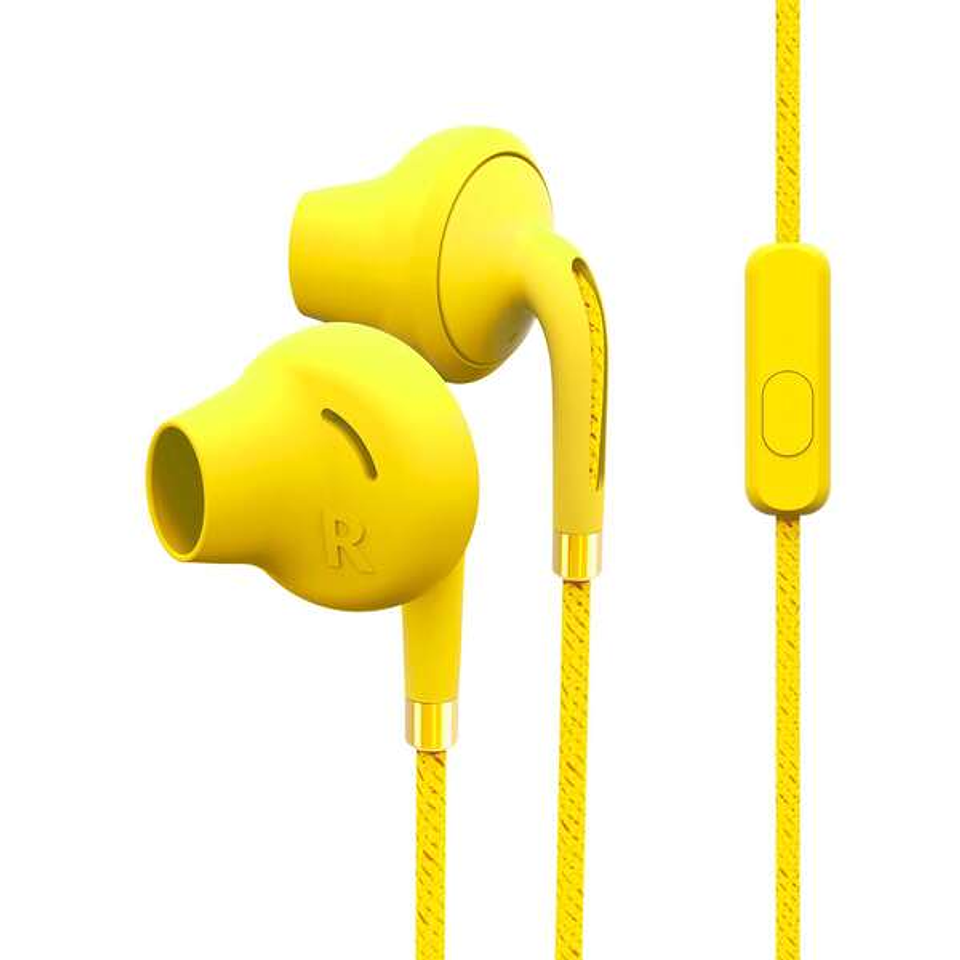 Energy Sistem Auriculares Style 2+ - Graves Profundos - Microfono - Control de Conversacion - Dual Length - Color Amarillo 1