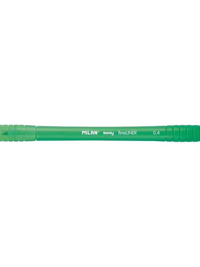Milan Sway Fineliner Rotulador - Punta Fina 0.4mm - Ergonomico - Tinta al Agua - Color Verde 1