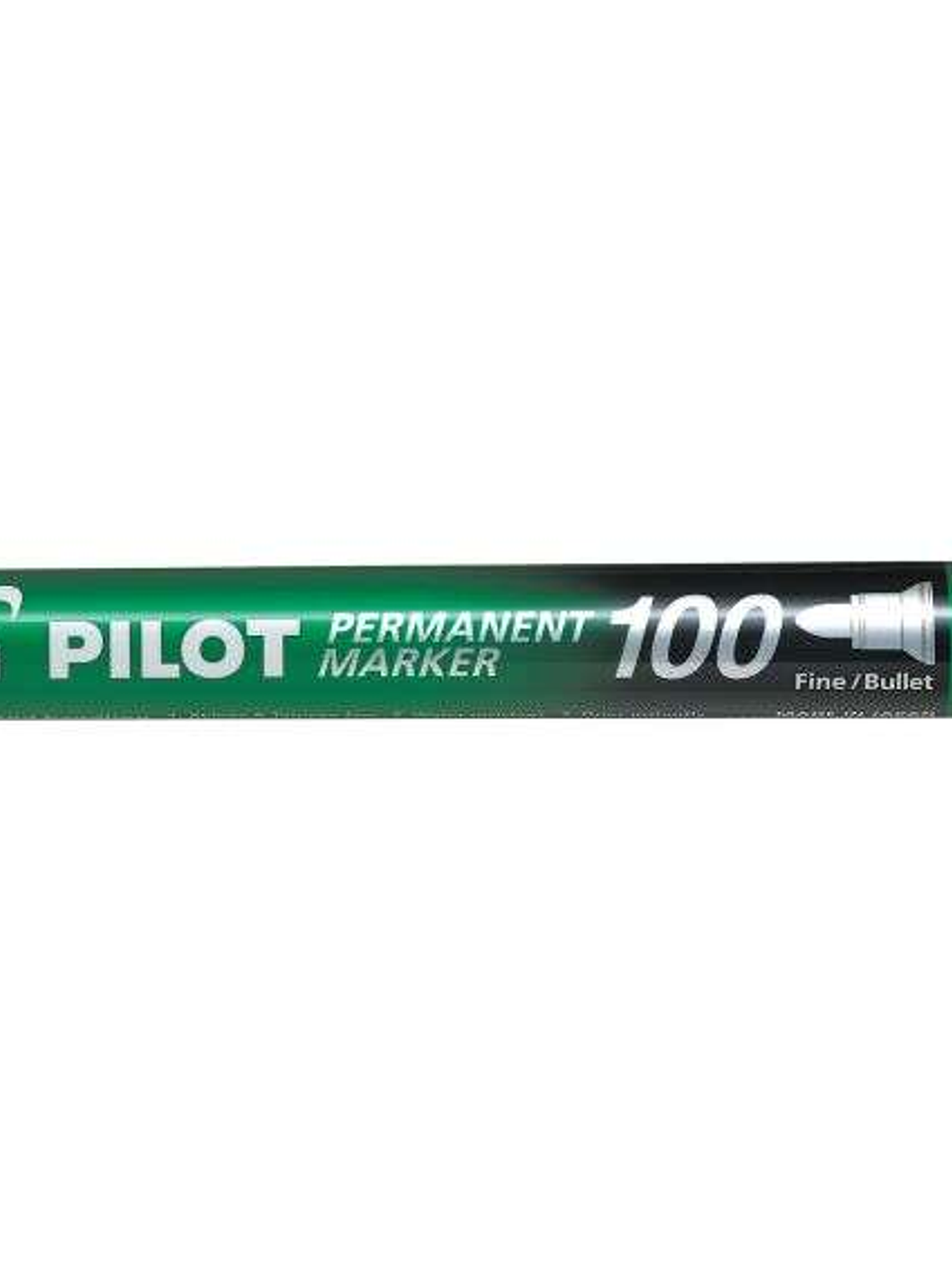 Pilot Rotulador Permanente 100 - Punta Fina de Bala 4,5mm - Trazo 1mm - Color Verde 1