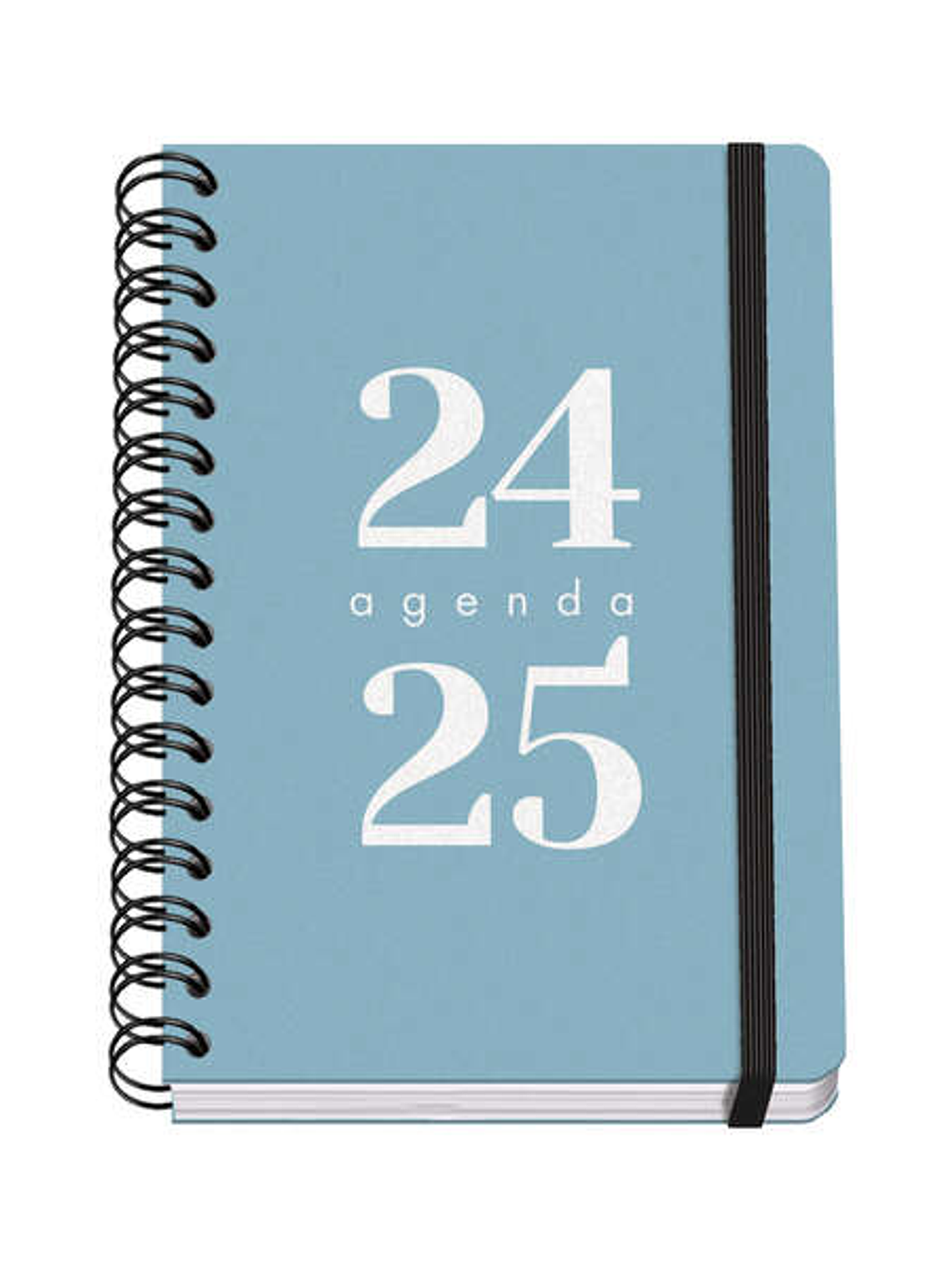 Dohe Grammar Agenda Escolar Espiral A5 - Semana Vista - Papel 80g/m2 - Cubierta de Polipropileno - Cierre de Goma Elastica - Tamaño 15x21cm - Color Az 1