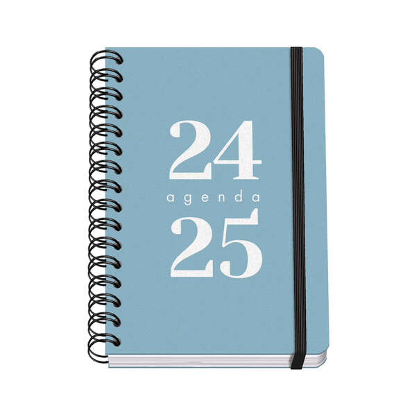 Dohe Grammar Agenda Escolar Espiral A5 - Semana Vista - Papel 80g/m2 - Cubierta de Polipropileno - Cierre de Goma Elastica - Tamaño 15x21cm - Color Az 1