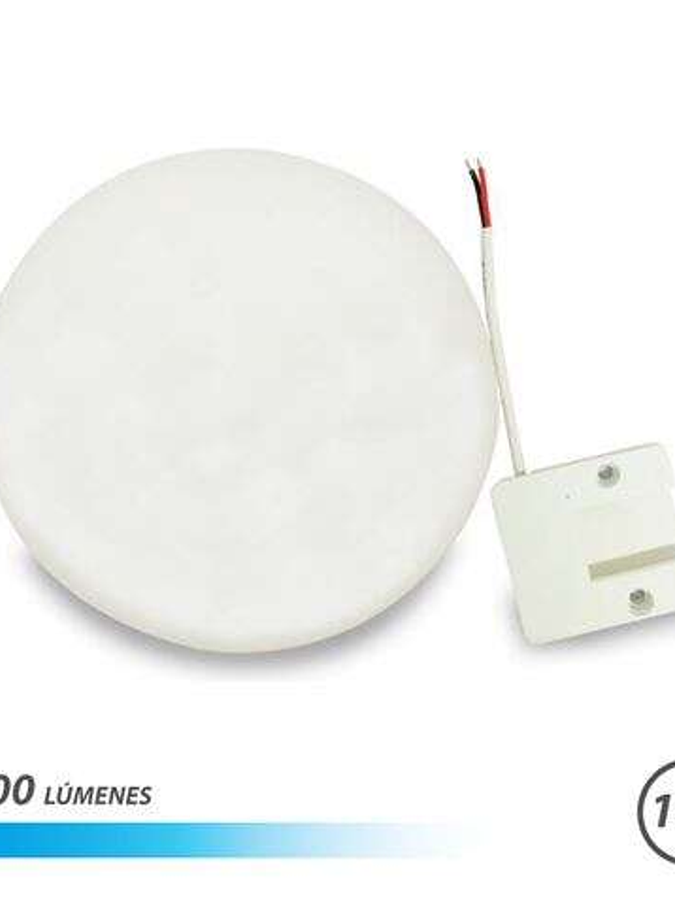 Elbat Aplique LED Techo con Base Fija Redondo 18W Luz Fria 1