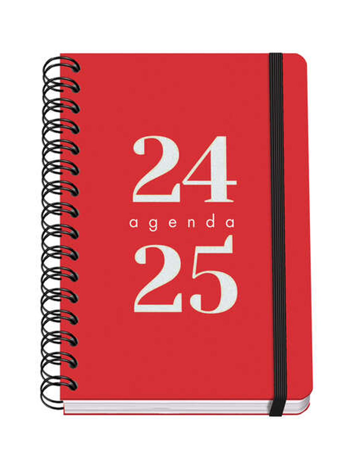 Dohe Grammar Agenda Escolar Espiral A5 - Semana Vista - Papel 80g/m2 - Cubierta de Polipropileno - Cierre de Goma Elastica - Tamaño 15x21cm - Color Ro 1