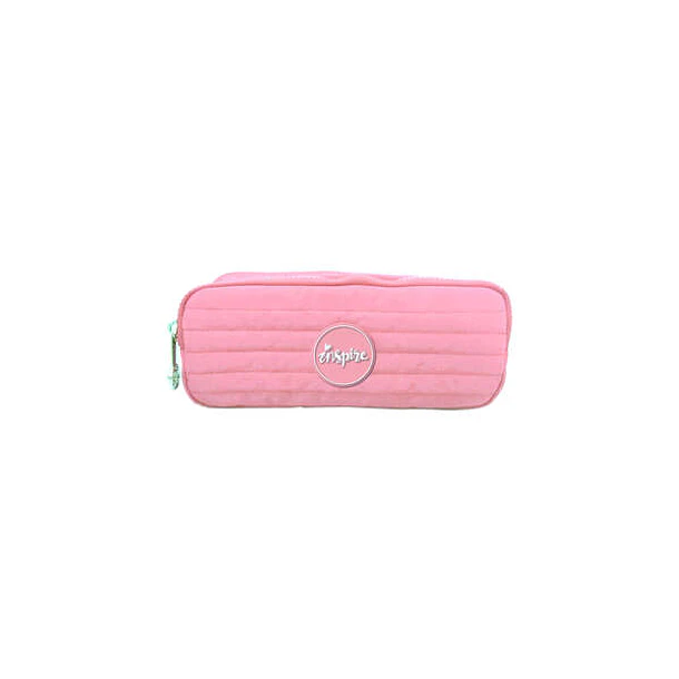 Dohe Serie Pastel Portatodo Doble - Cierre de Cremallera - Color Rosa Pastel