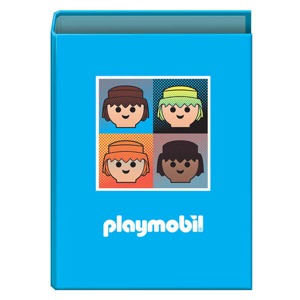 Dohe Playmobil Core Carpeta Tamaño Folio - 4 Anillas Mixtas 40mm - Fabricada en Carton Forrado 1
