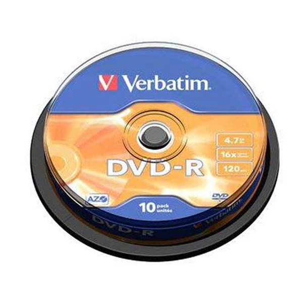 Verbatim DVD-R 16x 4.7GB (Tarrina 10 Uds)