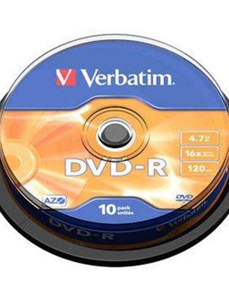 Verbatim DVD-R 16x 4.7GB (Tarrina 10 Uds) 1