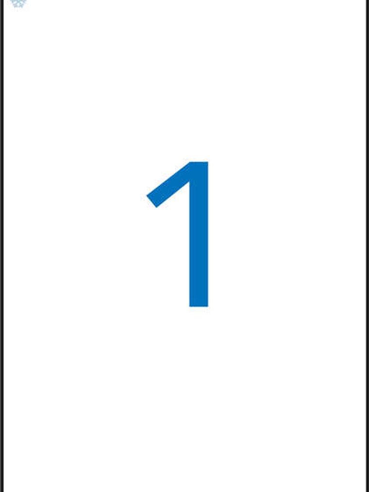 Apli Etiquetas Blancas Especial Congelador 210 x 297mm 10 Hojas 1