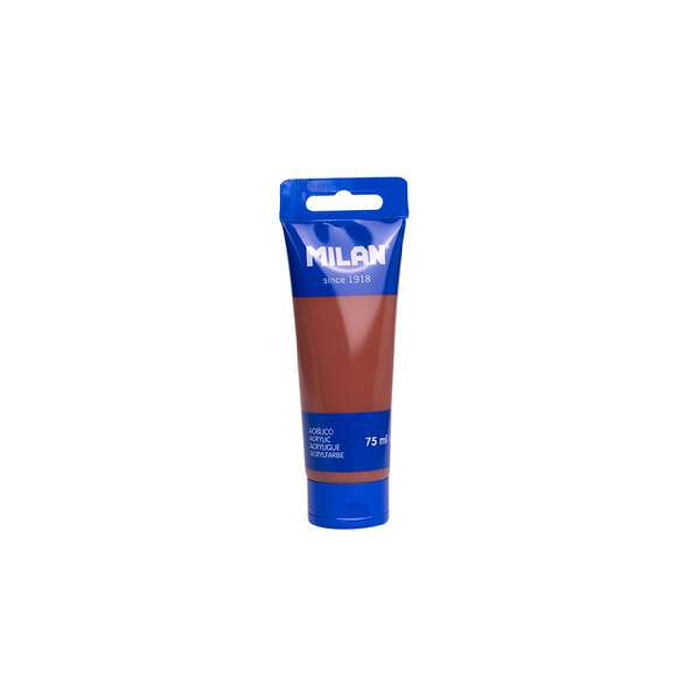 Milan Tubo de Pintura Acrilica 75ml - Pigmentos de Alta Calidad - Mezclable - Color Marron 1