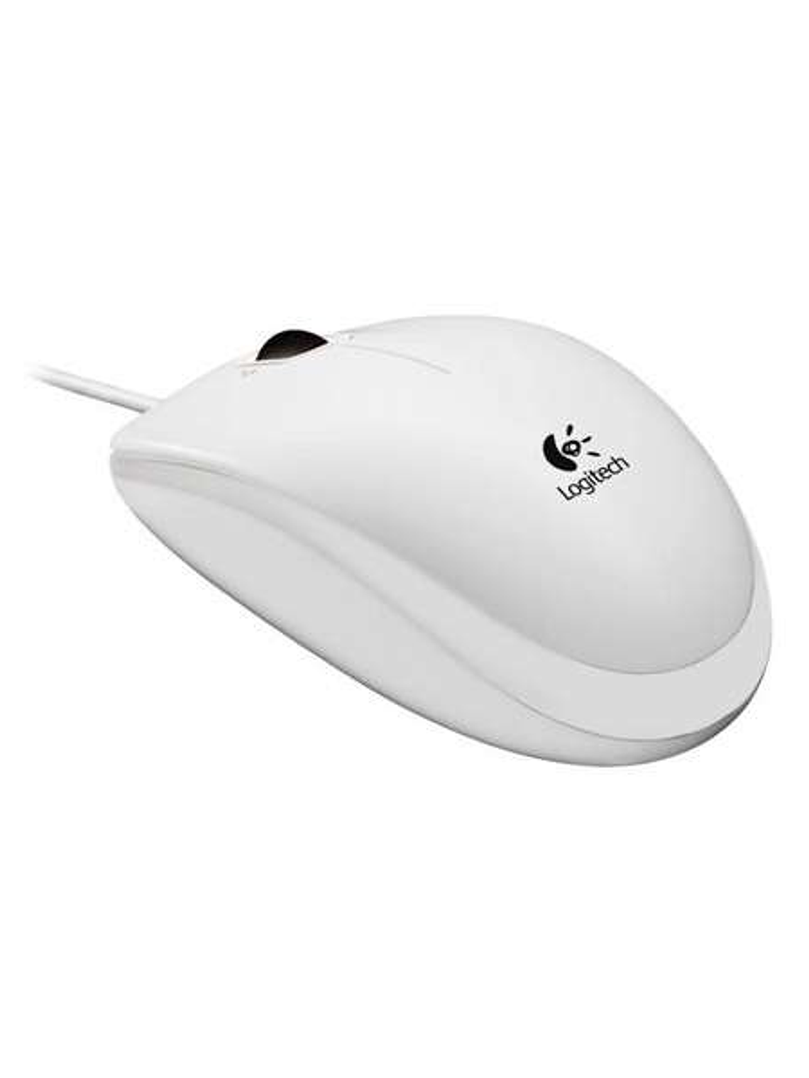 Logitech B100 Raton USB 800dpi - 3 Botones - Uso Ambidiestro - Cable de 1.80m - Color Blanco 1