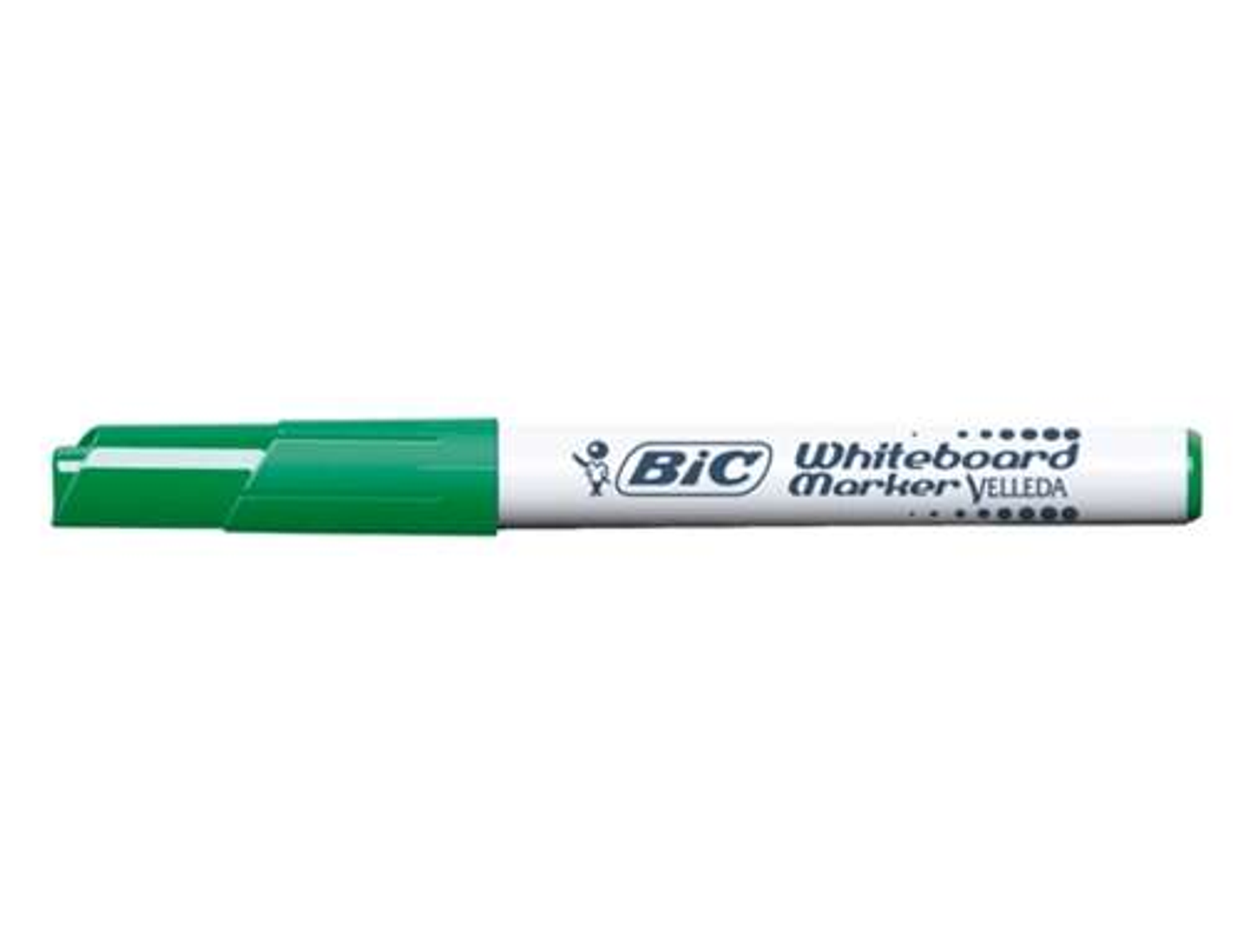 Bic Velleda 1741 Marcador para Pizarra - Punta de 4.5 mm - Trazo 1.4mm - Tinta con Base de Acetona - Borrado Optimo - Larga Duracion - Color Verde 1