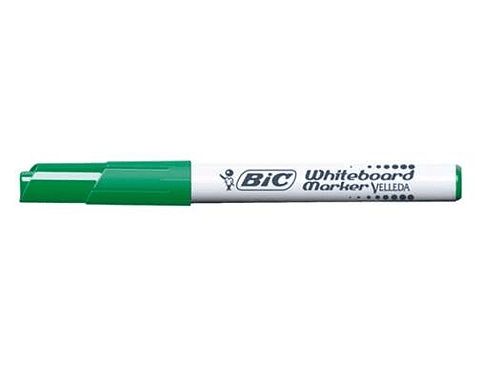 Bic Velleda 1741 Marcador para Pizarra - Punta de 4.5 mm - Trazo 1.4mm - Tinta con Base de Acetona - Borrado Optimo - Larga Duracion - Color Verde