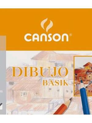 Canson Basik Bloc de Dibujo de 20 Hojas A3 150gr - Medidas 32.5x46cm - Color Blanco