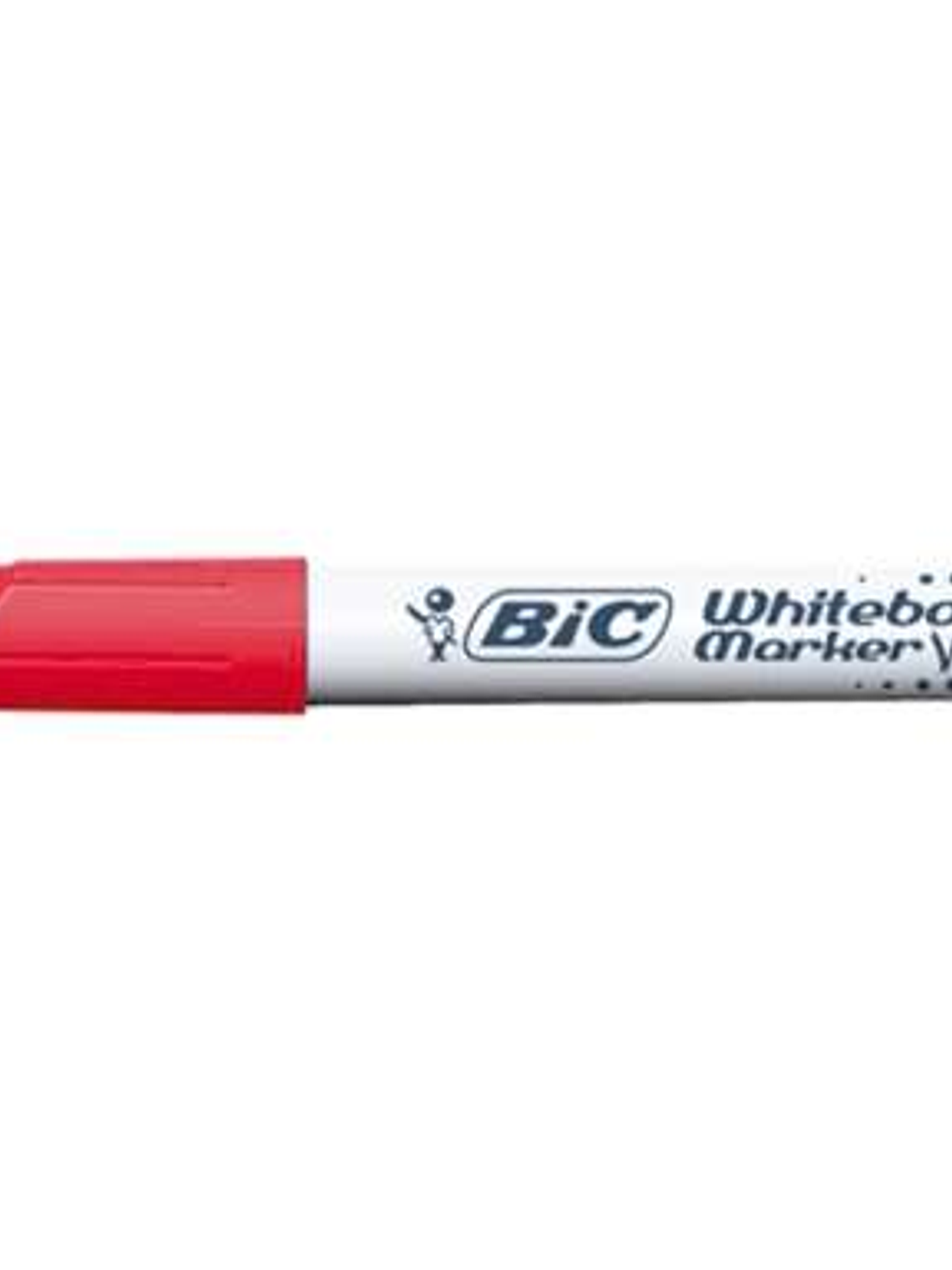 Bic Velleda 1741 Marcador para Pizarra - Punta de 4.5 mm - Trazo 1.4mm - Tinta con Base de Acetona - Borrado Optimo - Larga Duracion - Color Rojo 1