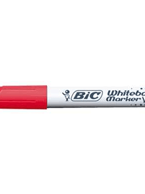 Bic Velleda 1741 Marcador para Pizarra - Punta de 4.5 mm - Trazo 1.4mm - Tinta con Base de Acetona - Borrado Optimo - Larga Duracion - Color Rojo