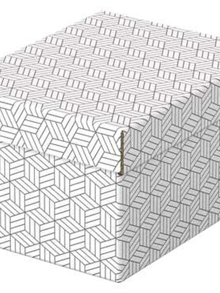 Esselte Pack de 3 Cajas Pequeñas de Almacenamiento con Tapa 200x150x255mm - Carton 100% Reciclado y Reciclable - Diseño Blanco con Dibujo 1