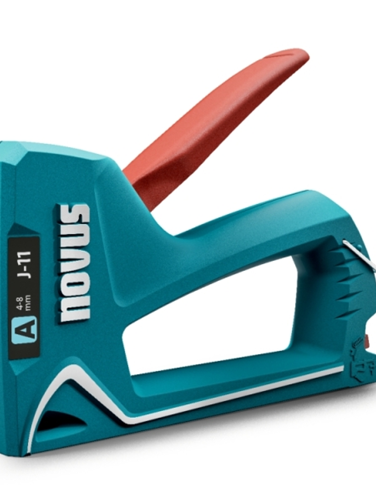Novus J11 Clavadora/Grapadora - Para Grapas de 4 a 8mm - Carga Inferior con Desbloqueo de Seguridad - Indicador de Cantidad de Grapas Restante 1