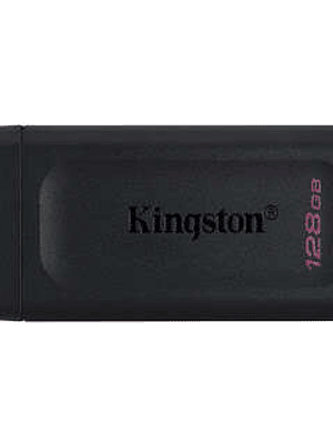 Kingston DataTraveler Exodia Memoria USB 128GB - USB 3.2 Gen 1 - Con Tapa - Enganche para Llavero - Color Negro (Pendrive)