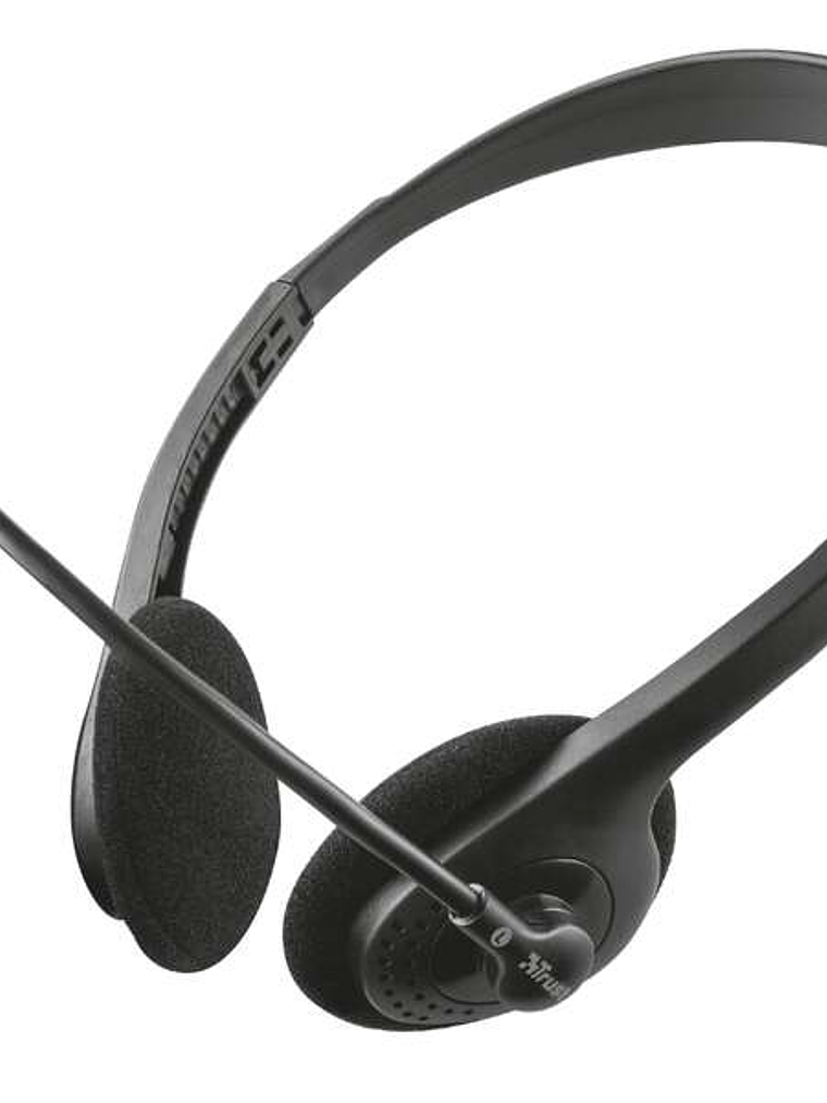 Trust Primo Chat Auriculares con Microfono - Control de Volumen - Diadema Ajustable - Jack 3.5mm - Color Negro 1