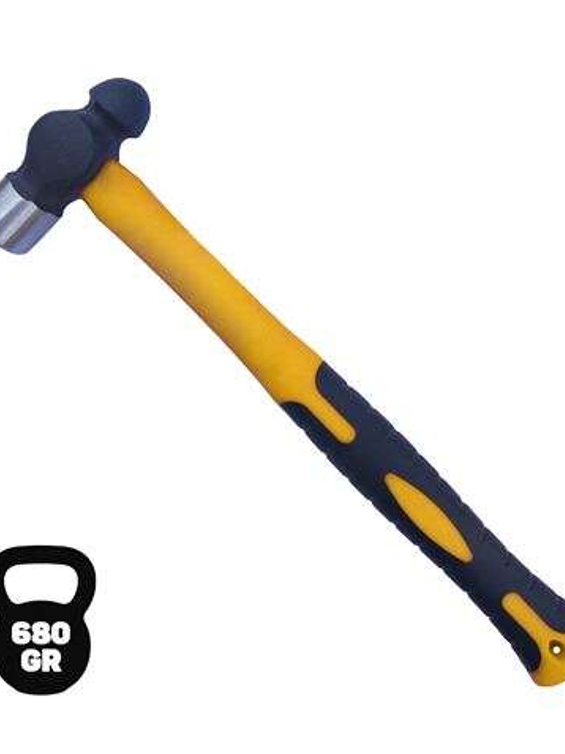 Blim Martillo de Bola - Peso 680 Gr - Cabeza de Acero Forjado - Mango de Fibra de Vidrio - Color Negro 1