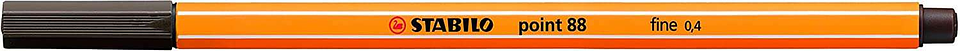 Stabilo Point 88 Rotulador de Punta Fina de Fibra - Trazo de 0.4 mm - Tinta con Base de Agua - Color Ocre 1