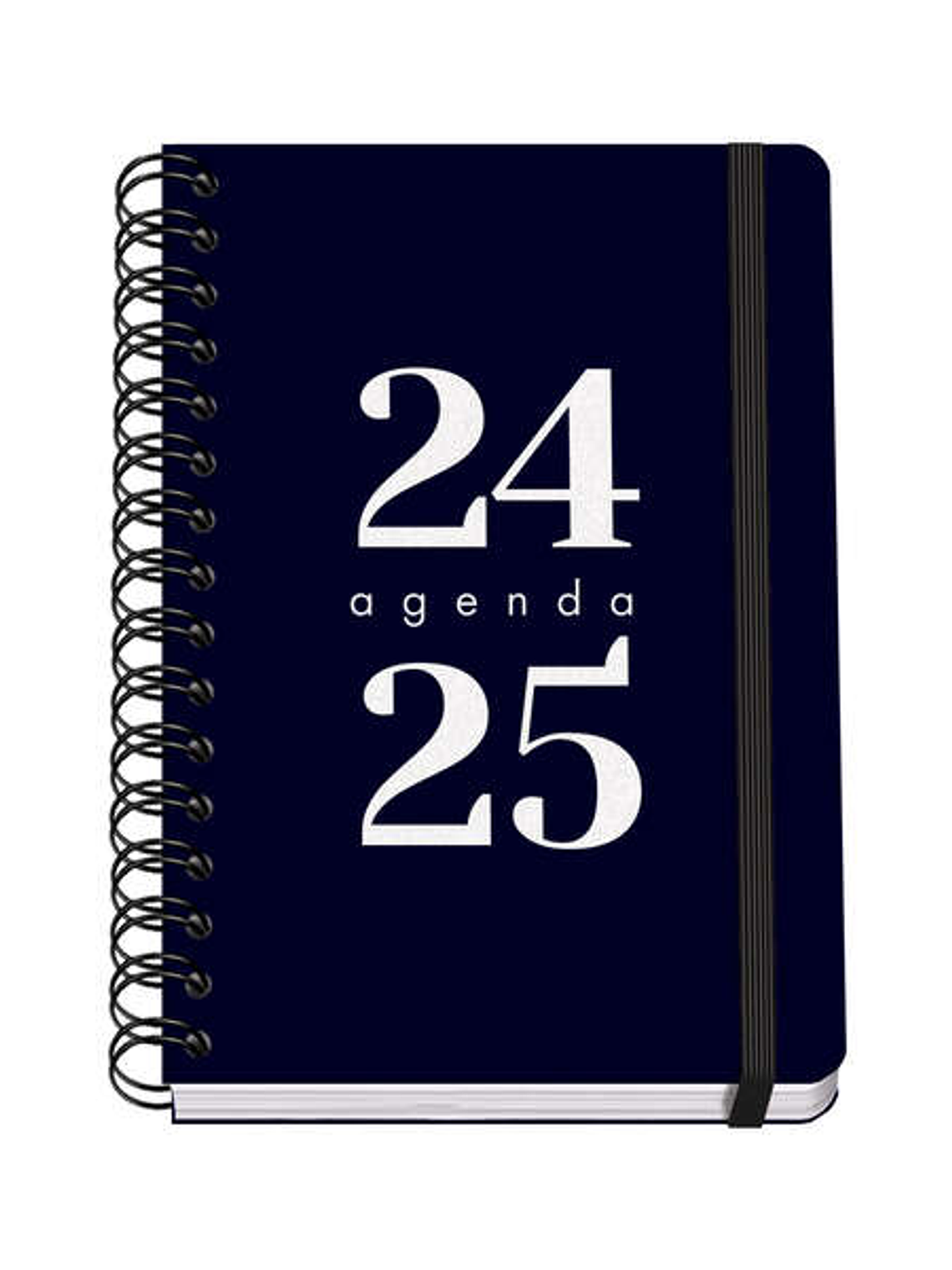 Dohe Grammar Agenda Escolar Espiral A5 - Semana Vista - Papel 80g/m2 - Cubierta de Polipropileno - Cierre de Goma Elastica - Tamaño 15x21cm - Color Ne 1