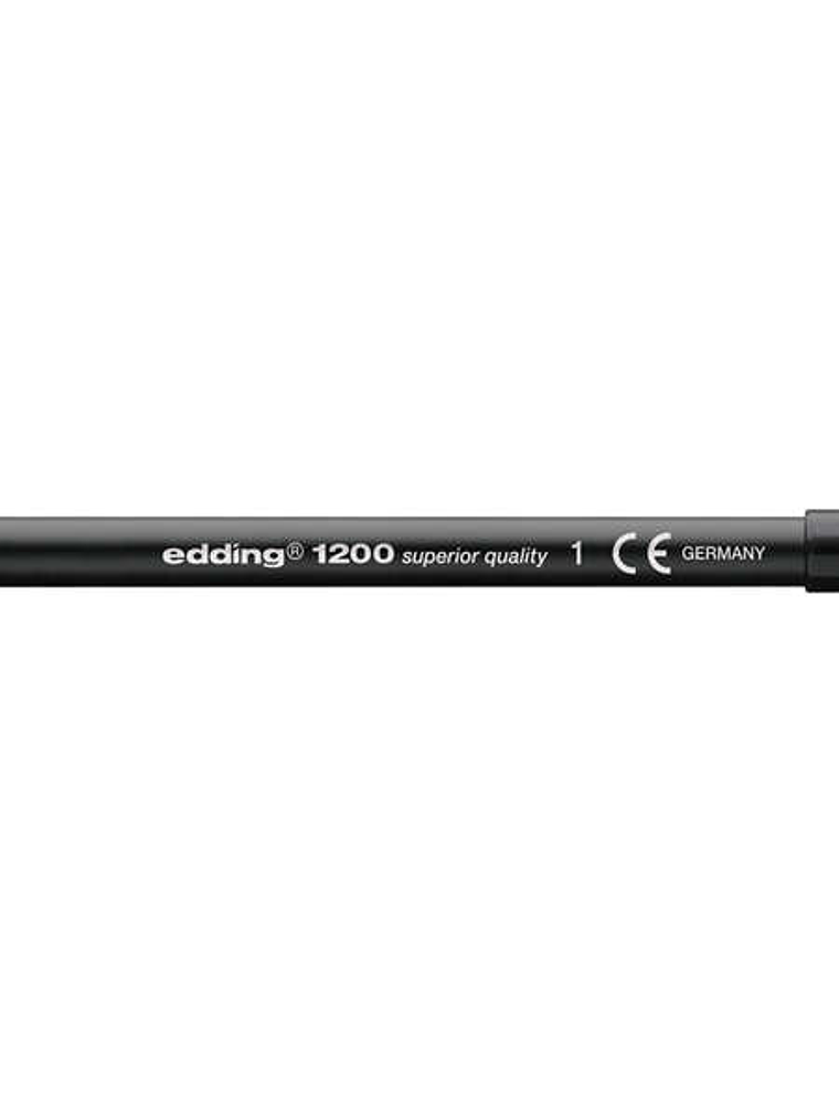 Edding 1200 Rotulador - Punta Redonda - Trazo entre 0.5 y 1 mm. - Tinta con Base de Agua - Color Negro 1
