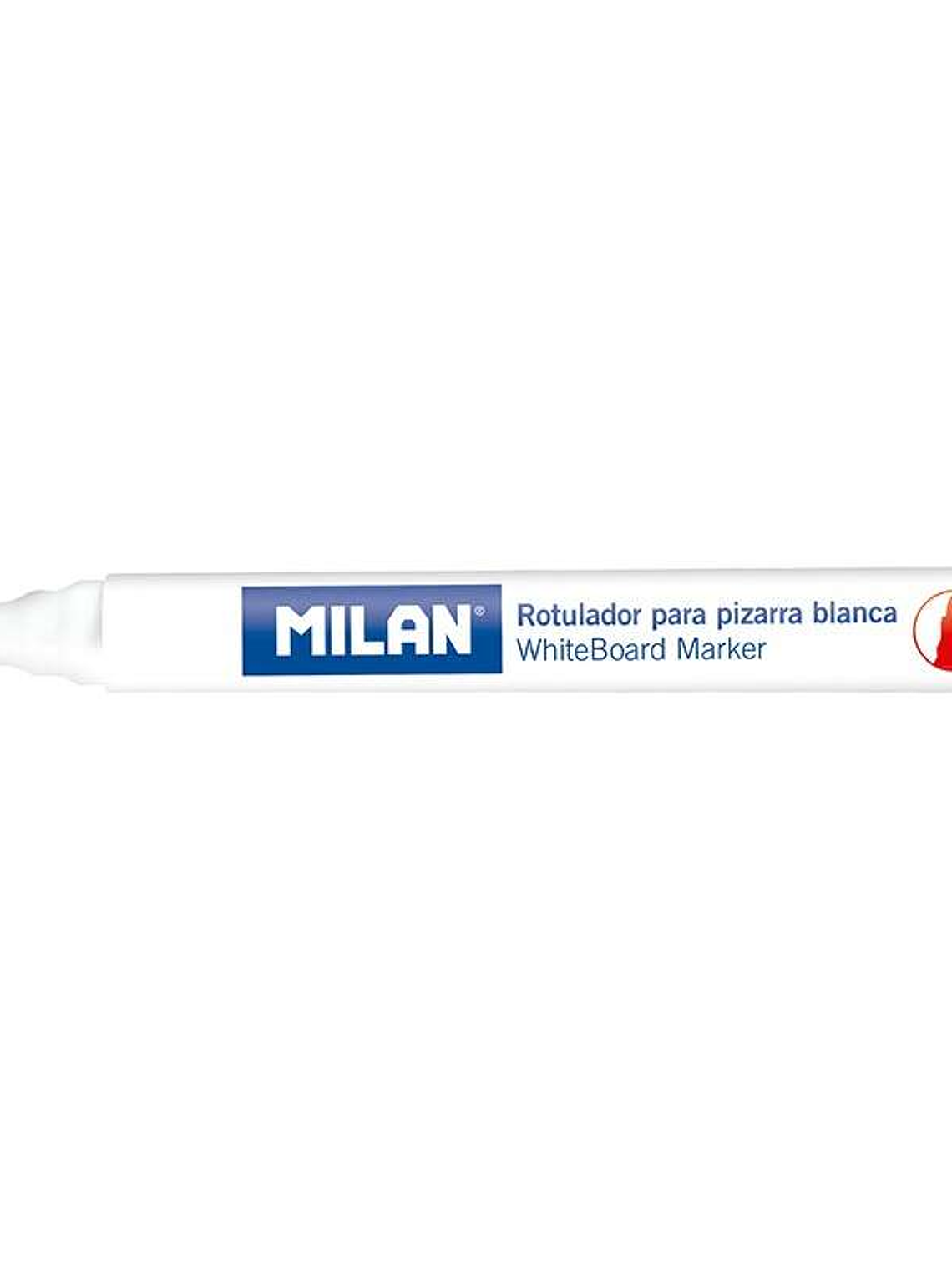 Milan Rotuladores para Pizarra Blanca con Punta Redonda - Punta 4.7 mm - Tinta a Base de Alcohol - Borrable en Seco - Color Rojo 1