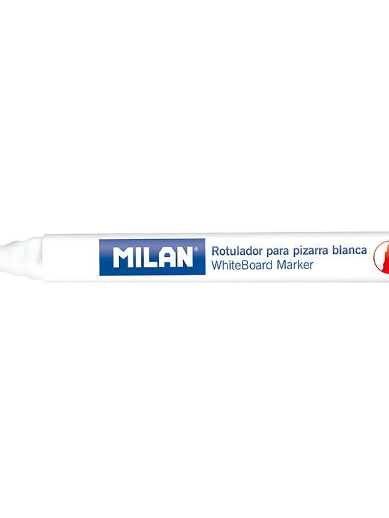 Milan Rotuladores para Pizarra Blanca con Punta Redonda - Punta 4.7 mm - Tinta a Base de Alcohol - Borrable en Seco - Color Rojo 1