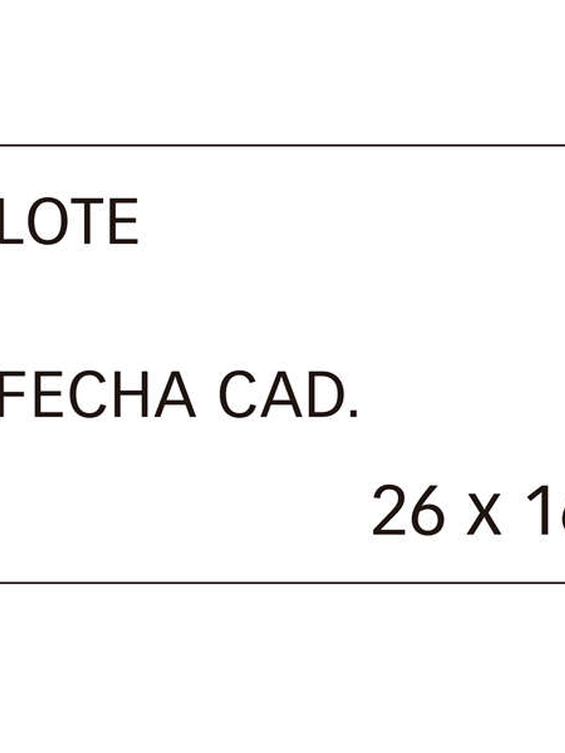 Apli Pack de 6 Rollos x 1.000 Etiquetas Blancas Removibles 26x16mm para Etiquetadoras de Precios de 2 Lineas - Preimpresas con 