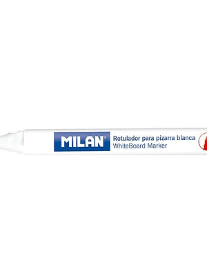 Milan Rotuladores para Pizarra Blanca con Punta Biselada - Punta 1 - 4 mm - Tinta a Base de Alcohol - Borrable en Seco - Color Rojo