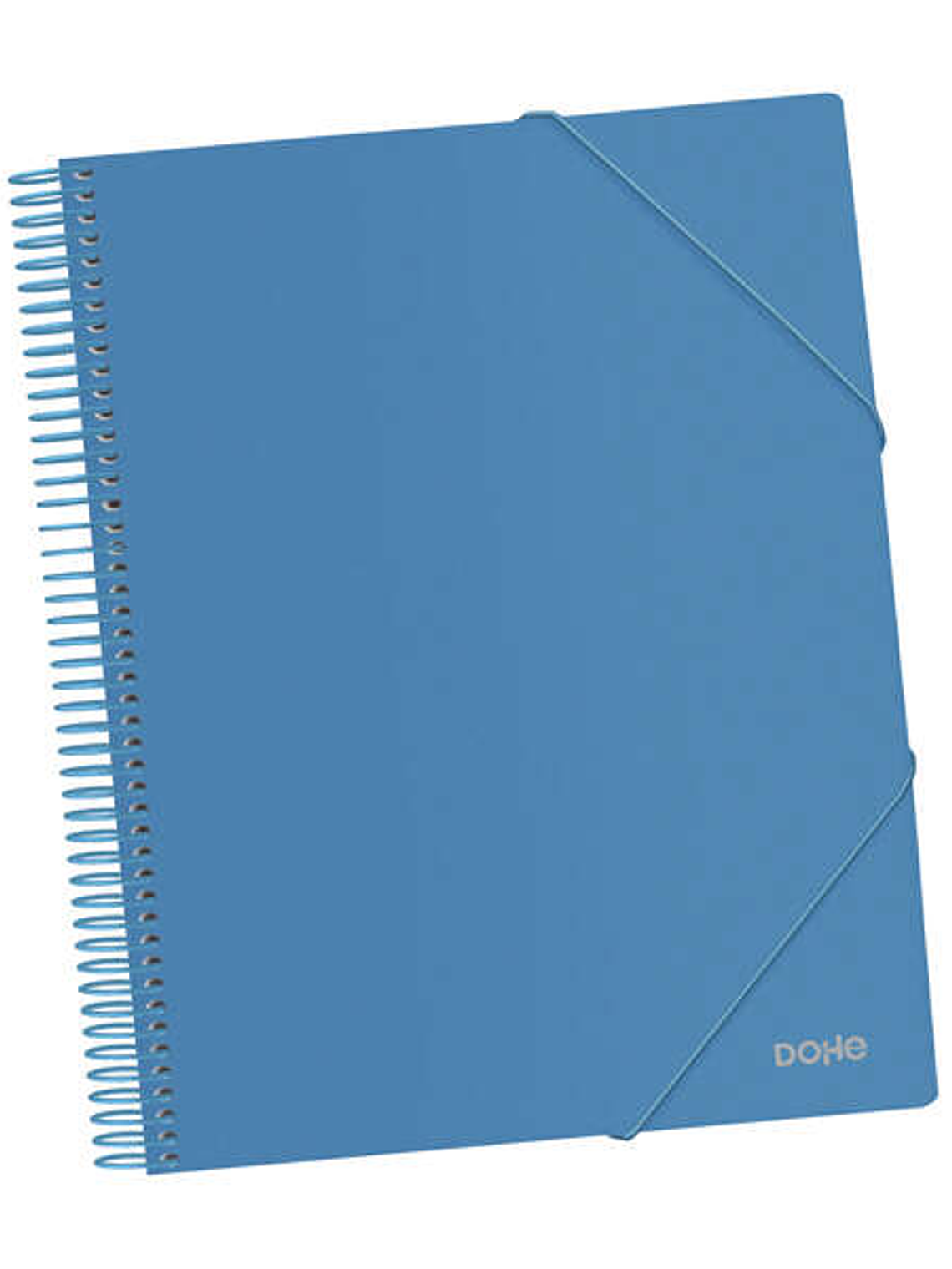 Dohe Carpeta con 40 Fundas Tamaño A4 - Tapa de Polipropileno Opaco de 800 Micras - Fundas Transparentes de 80 Micras - Espiral de Plastico Colorido - 1