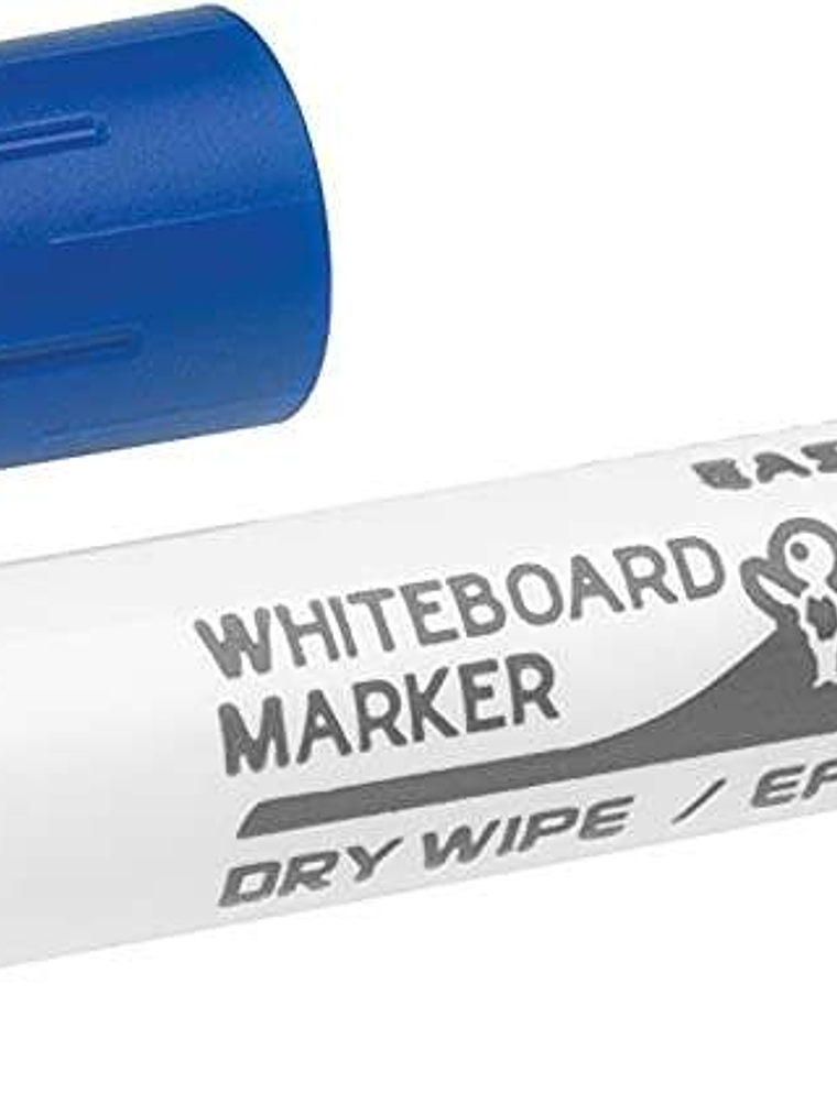 Bic Velleda 1741 Marcador para Pizarra - Punta de 4.5 mm - Trazo 1.4mm - Tinta con Base de Acetona - Borrado Optimo - Larga Duracion - Color Azul 1