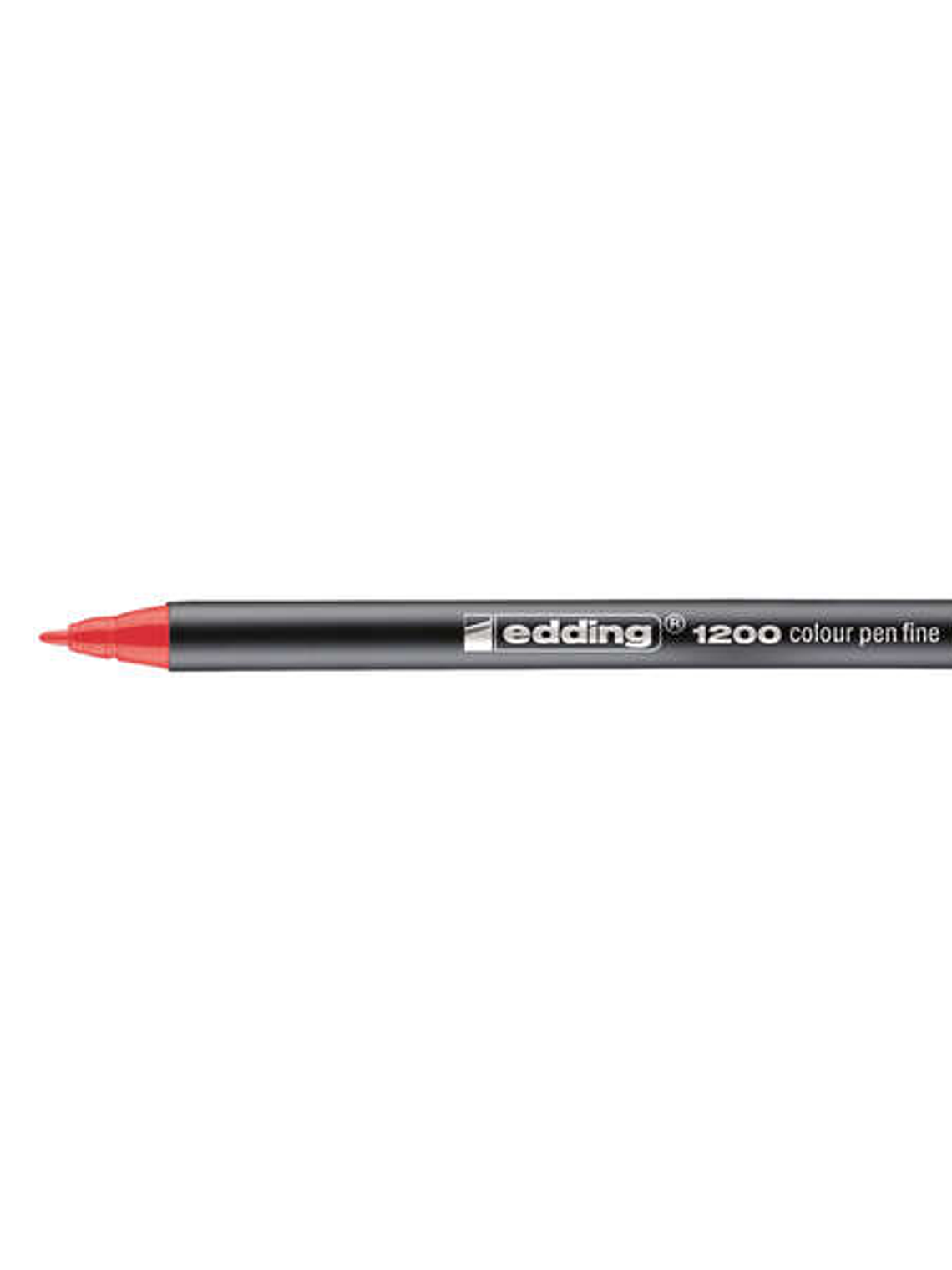 Edding 1200 Rotulador - Punta Redonda - Trazo entre 0.5 y 1 mm. - Tinta con Base de Agua - Color Rojo 1