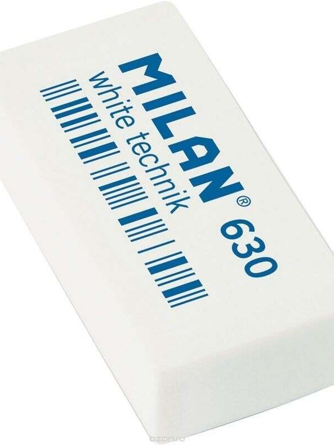 Milan Nata 630 Goma de Borrar Tecnica - Rectangular - Plastico - Suave - Envuelta Individualmente - Color Blanco 1