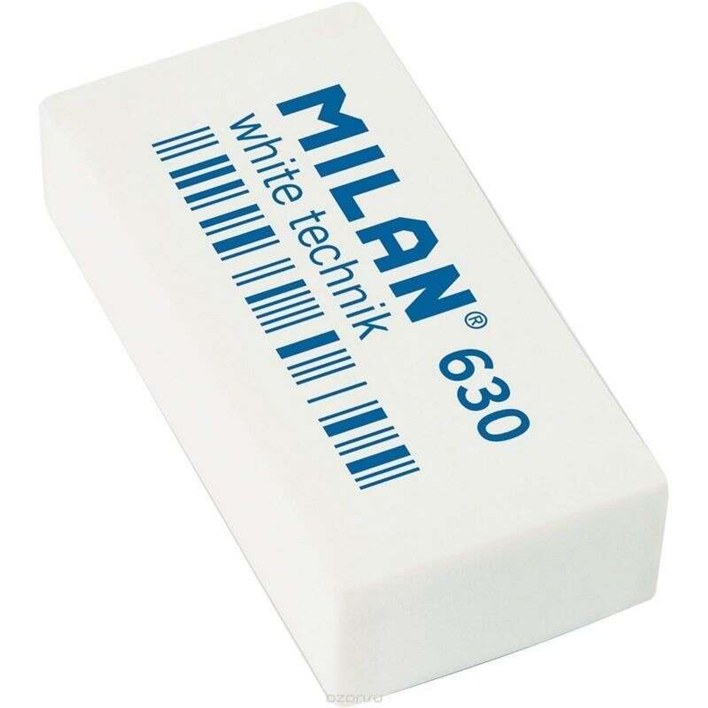 Milan Nata 630 Goma de Borrar Tecnica - Rectangular - Plastico - Suave - Envuelta Individualmente - Color Blanco 1