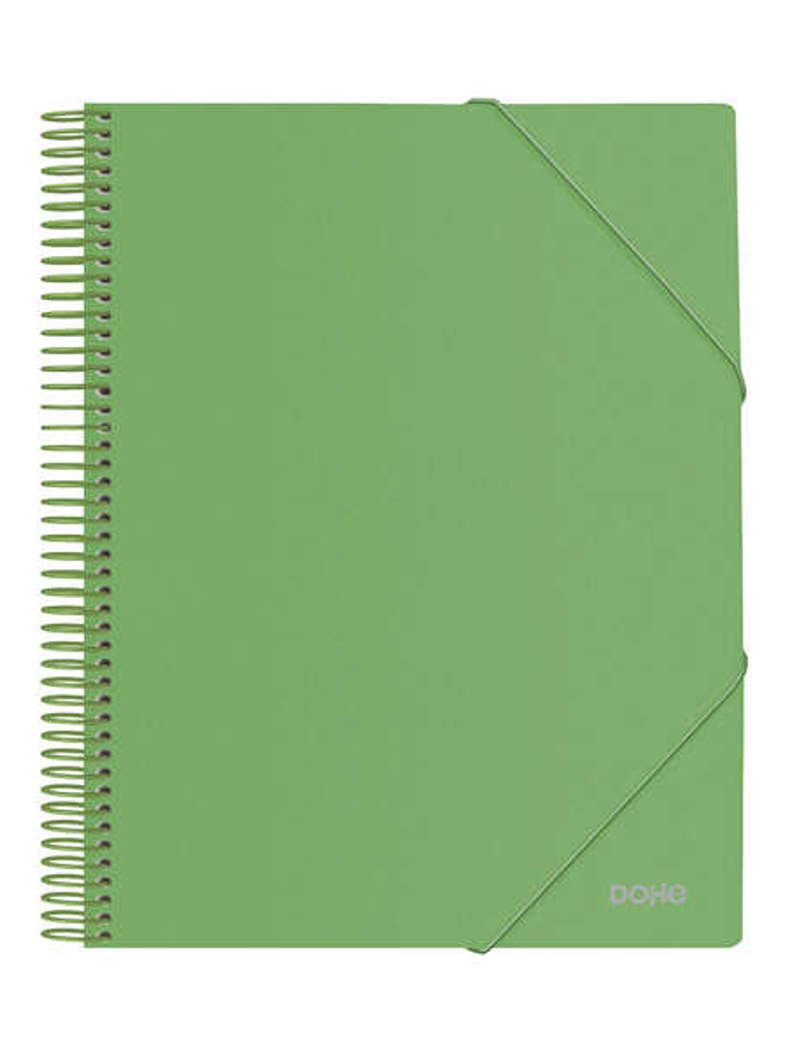 Dohe Carpeta con 40 Fundas Tamaño A4 - Tapa de Polipropileno Opaco de 800 Micras - Fundas Transparentes de 80 Micras - Espiral de Plastico de Color - 1