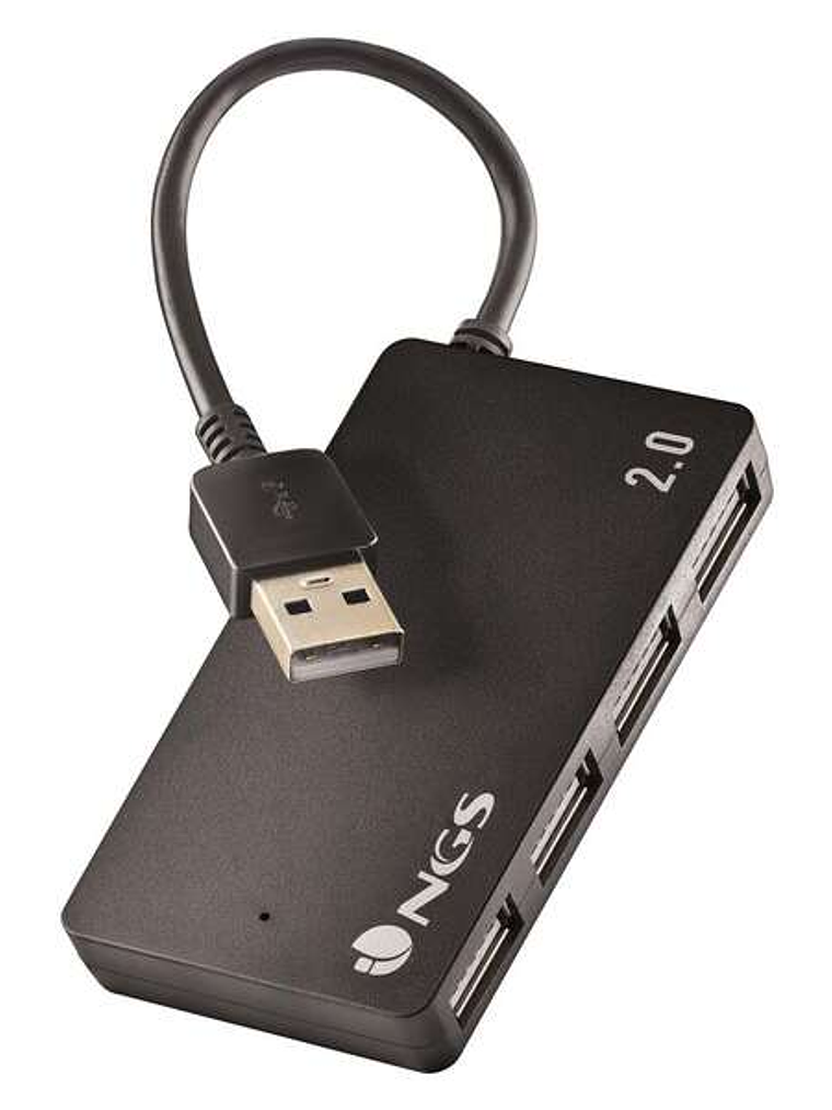NGS Ihub4 Tiny Hub USB 2.0 - 4 Puertos USB 2.0 - Velocidad hasta 480Mbps 1