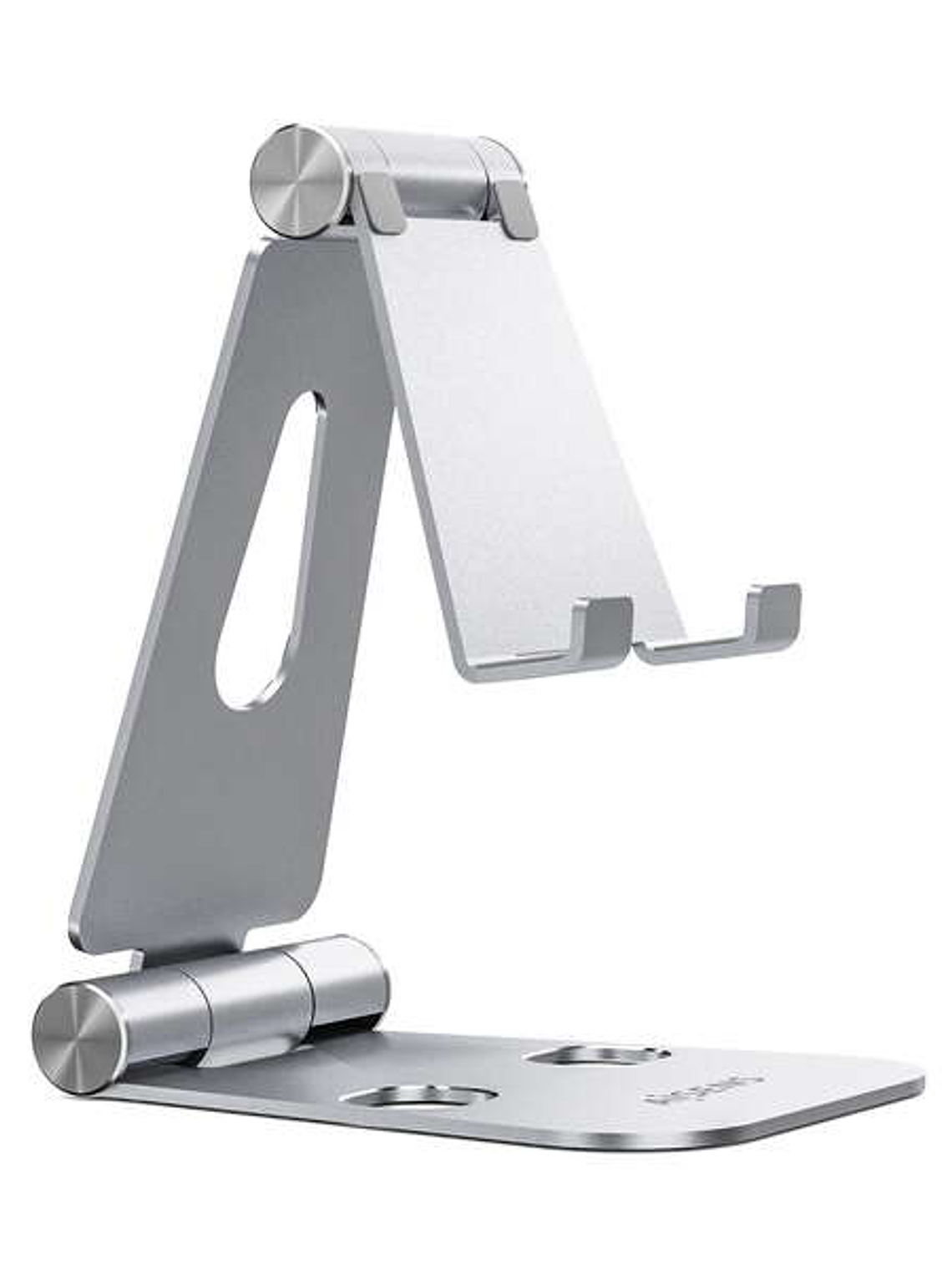 Aisens Soporte de Sobremesa Tamaño XL Ajustable (2 Pivotes) para Movil / Tablet - Color Plata 1