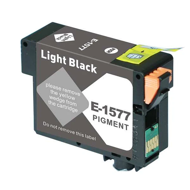Epson T1577 Negro Light Cartucho de Tinta Pigmentada Generico - Reemplaza C13T15774010