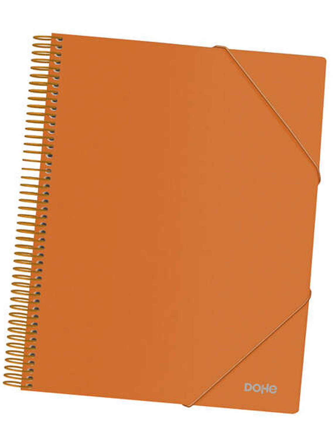 Dohe Carpeta con 40 Fundas Tamaño A4 - Tapa de Polipropileno Opaco de 800 Micras - Fundas Transparentes de 80 Micras - Espiral de Plastico de Color - 1