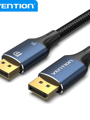 Vention Cable DisplayPort 1.4 8K Trenzado - Resolucion 8K@60Hz - 4K@144Hz - HDR - Compatible FreeSync/G-Sync - Color Azul