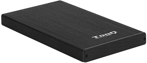 Tooq Carcasa Externa HDD/SDD 2.5" hasta 9,5mm SATA USB 3.0 - Color Negro