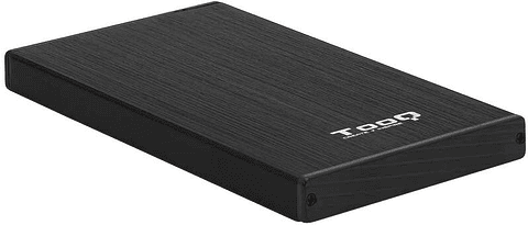 Tooq Carcasa Externa HDD/SDD 2.5" hasta 9,5mm SATA USB 3.0 - Color Negro