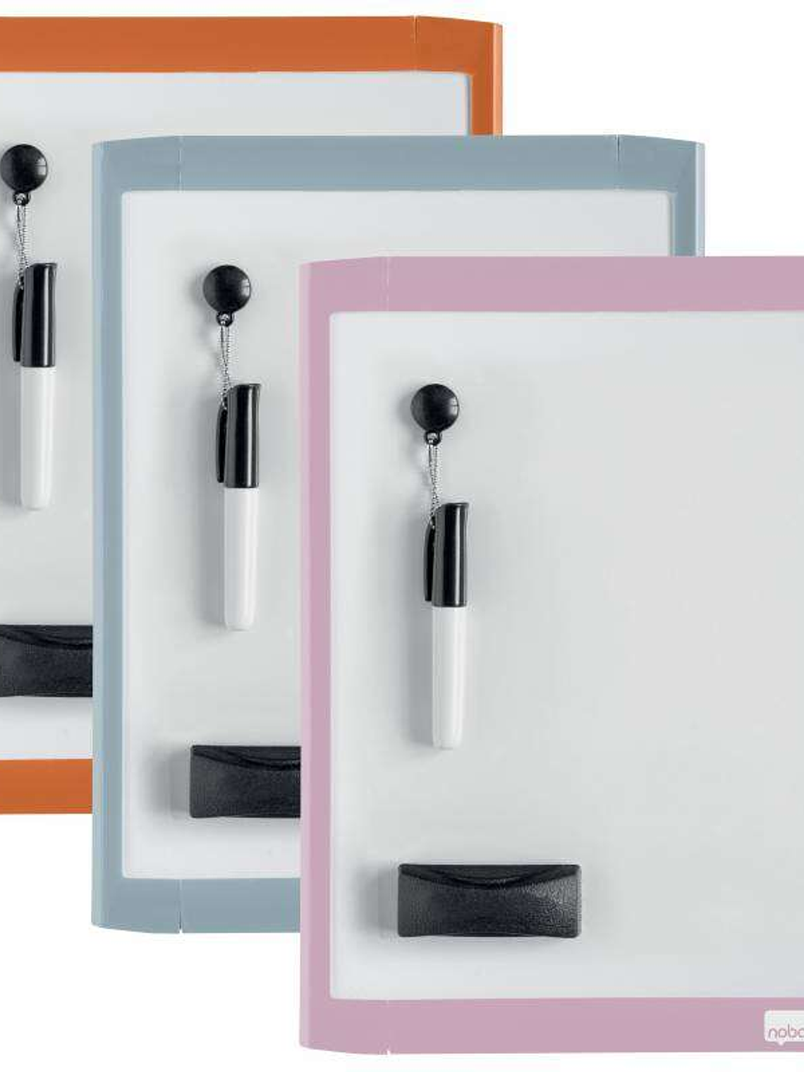 Nobo Mini Pizarra Magnetica con Marco 216x280mm - Mini Rotulador, Borrador e Iman Incluidos - Colores Surtidos y Aleatorios 1