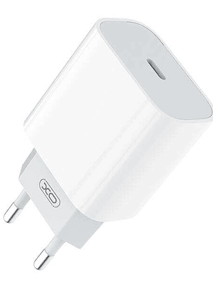 XO Cargador para Smartphone - Carga Rapida - 20W - Tipo C - Proteccion Sobretensiones - Color Blanco