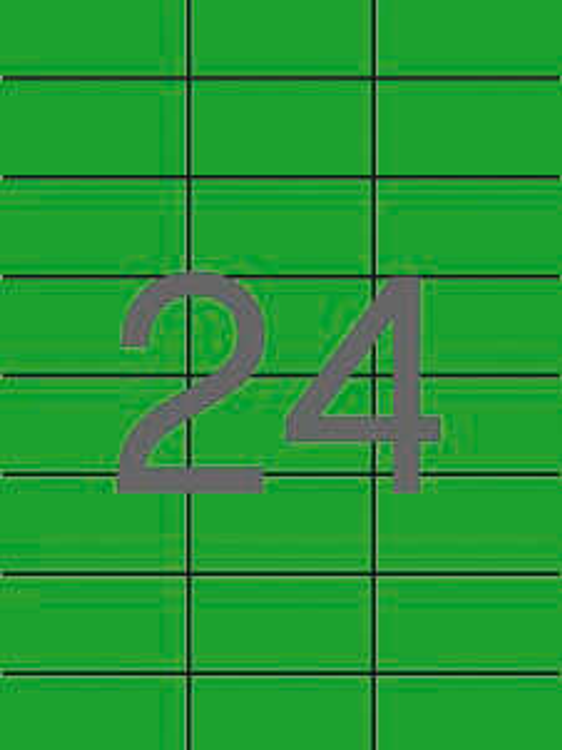 Apli Etiquetas Verdes Permanentes 70.0 x 37.0mm 20 Hojas 1