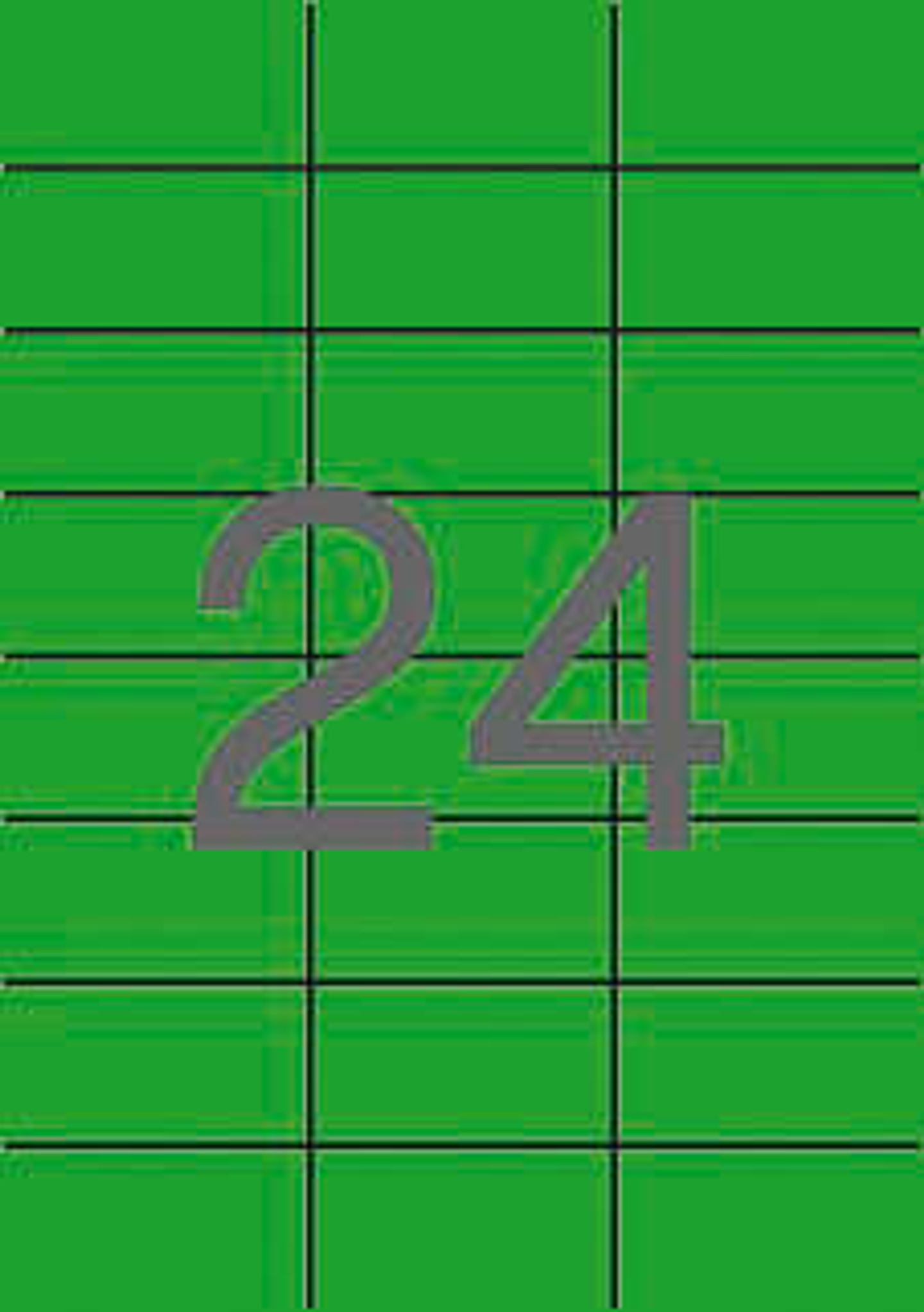 Apli Etiquetas Verdes Permanentes 70.0 x 37.0mm 20 Hojas 1